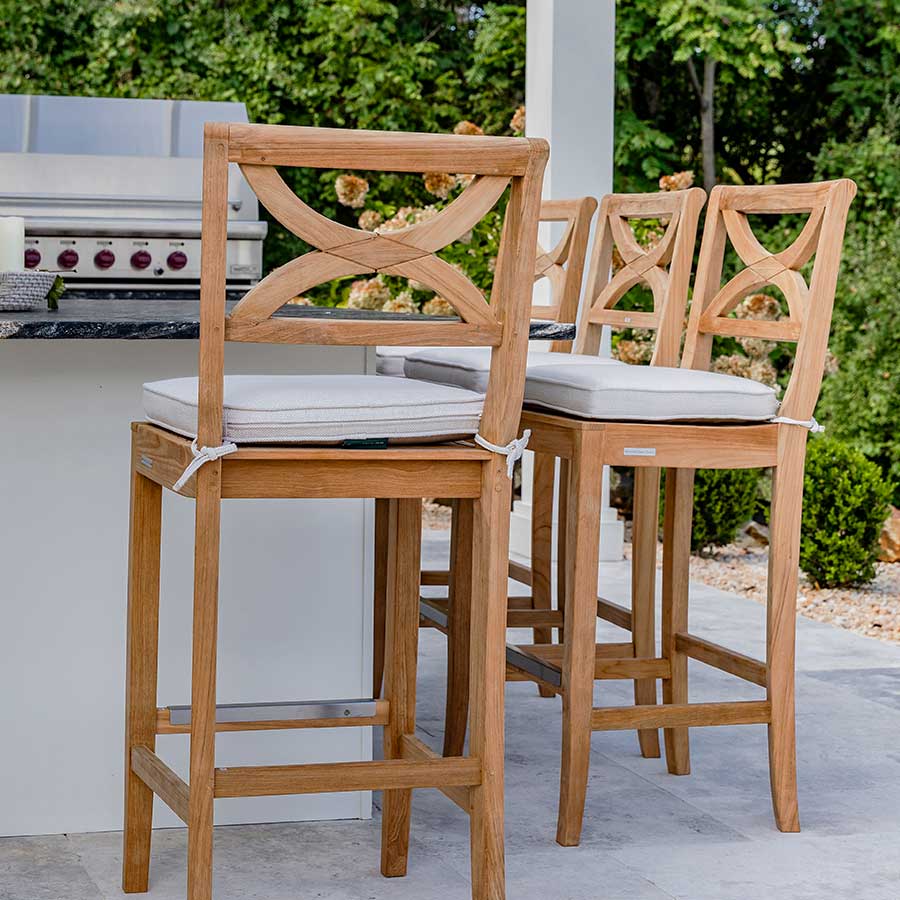FIORI® TEAK COUNTER SIDECHAIR