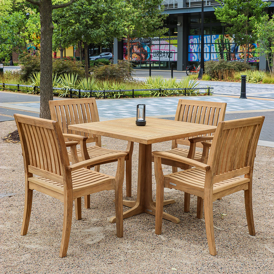 FOXHALL® 36 IN. SQUARE TEAK DINING TABLE