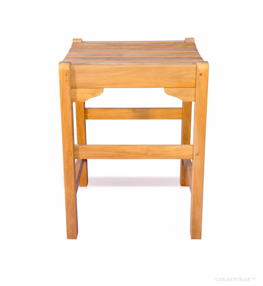 Teak Counter Height Stool 24 H X 18 Sq inch