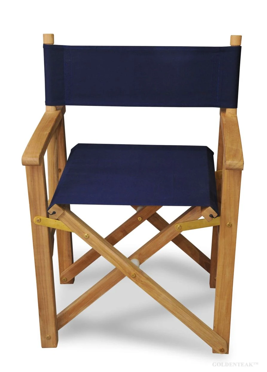 Director’s Chair Teak with Sunbrella Navy 5439 fabric