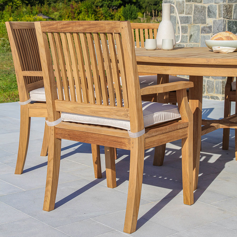 SENECA® TEAK DINING ARMCHAIR